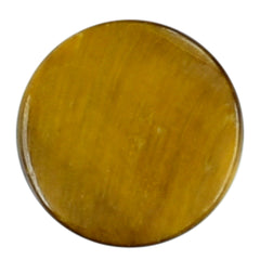 YELLOW TIGER'S EYE QUARTZ ROUND CAB 9MM 2.94 Cts.