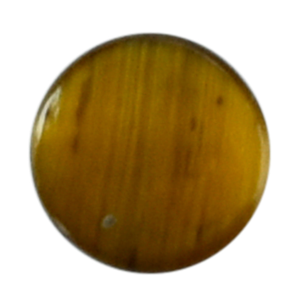 YELLOW TIGER'S EYE QUARTZ ROUND CAB 2.75MM 0.11 Cts.