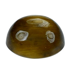 YELLOW TIGER'S EYE QUARTZ ROUND CAB 4MM 0.35 Cts.
