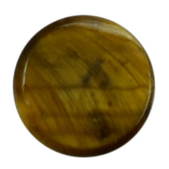 YELLOW TIGER'S EYE QUARTZ ROUND CAB 4MM 0.35 Cts.