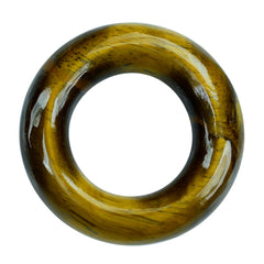 YELLOW TIGER'S EYE QUARTZ ROUND RING 23MM 16.84 Cts.