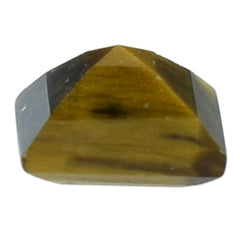 YELLOW TIGER'S EYE QUARTZ CUT SQUARE 4MM 0.29 Cts.