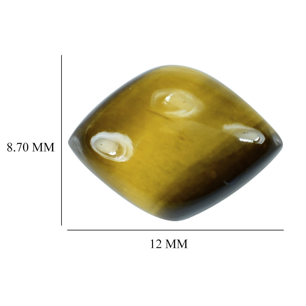 YELLOW TIGER'S EYE QUARTZ DIAMOND SHAPE FANCY 12X8.70MM 2.88 Cts.