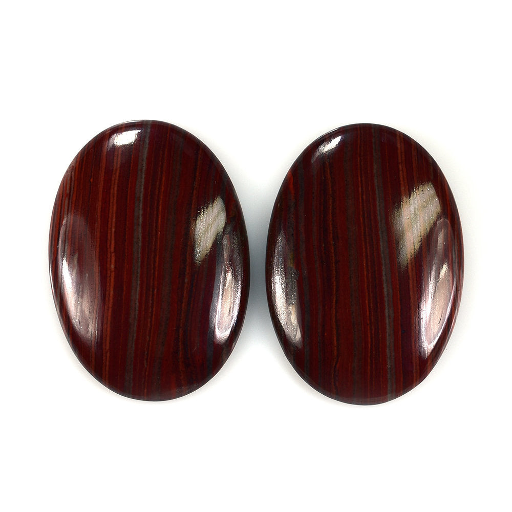 TIGER IRON PLAIN OVAL CAB 50X35MM 133.38 Cts.