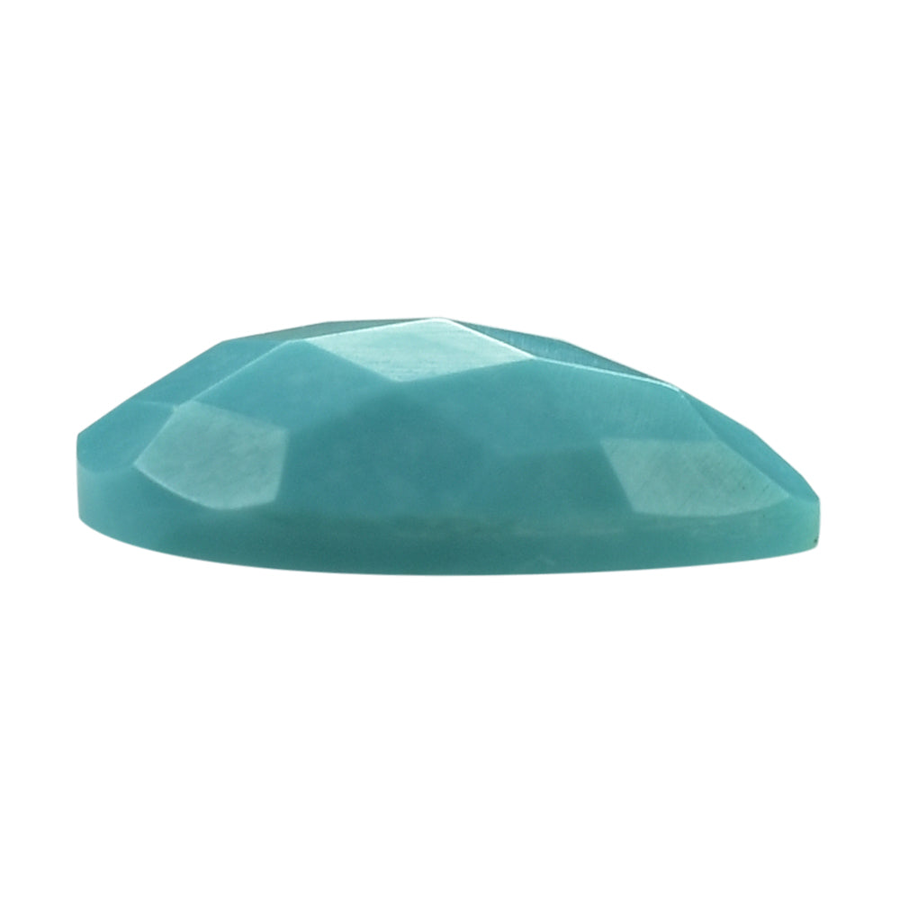 TURQUOISE CHECKER PEAR CAB 15X10MM 4.11 Cts.