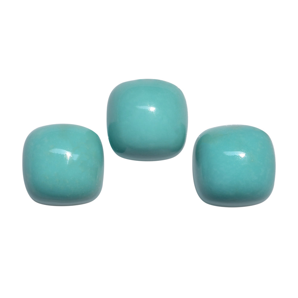 TURQUOISE CUSHION CAB 14.00MM 15.82 Cts.