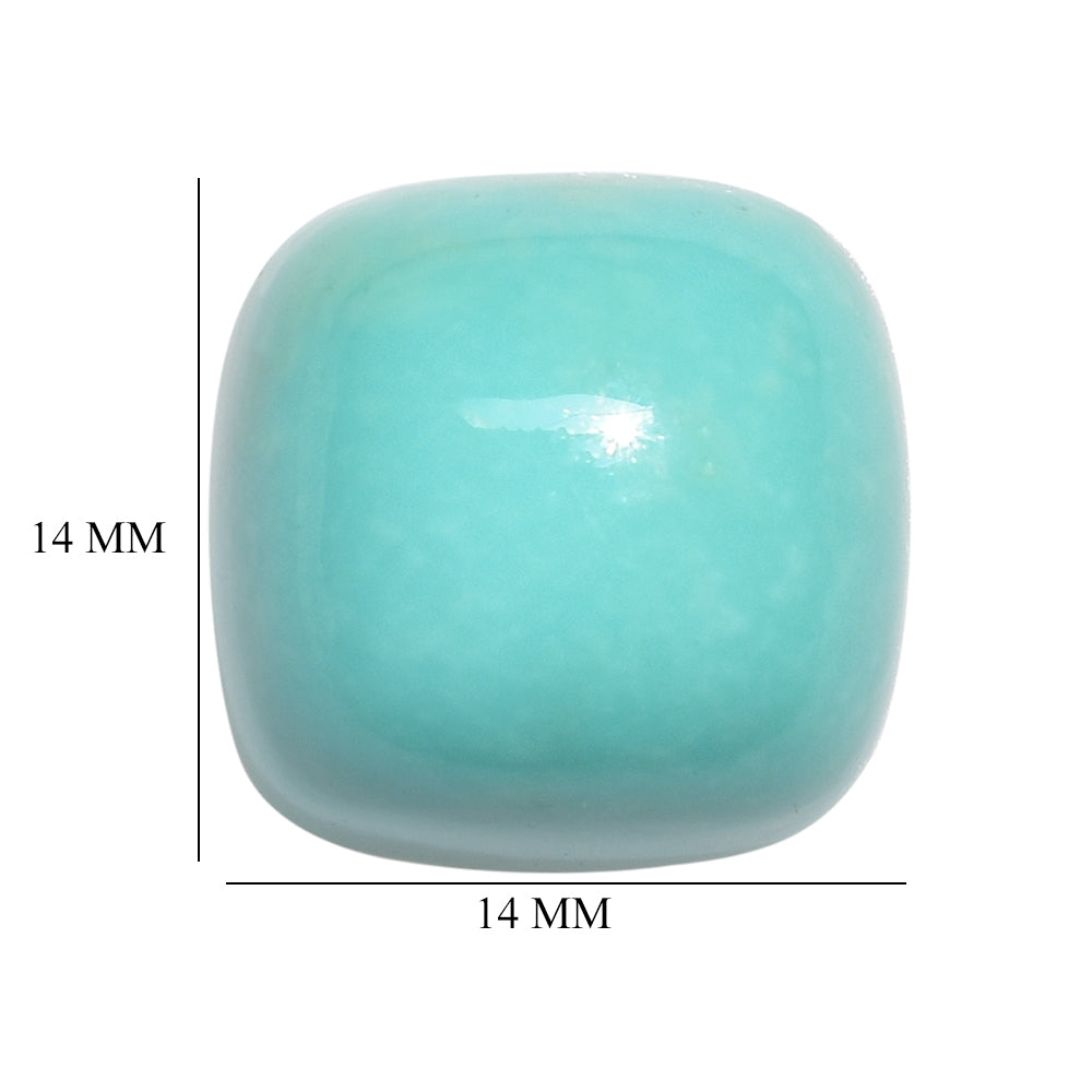 TURQUOISE CUSHION CAB 14.00MM 15.82 Cts.