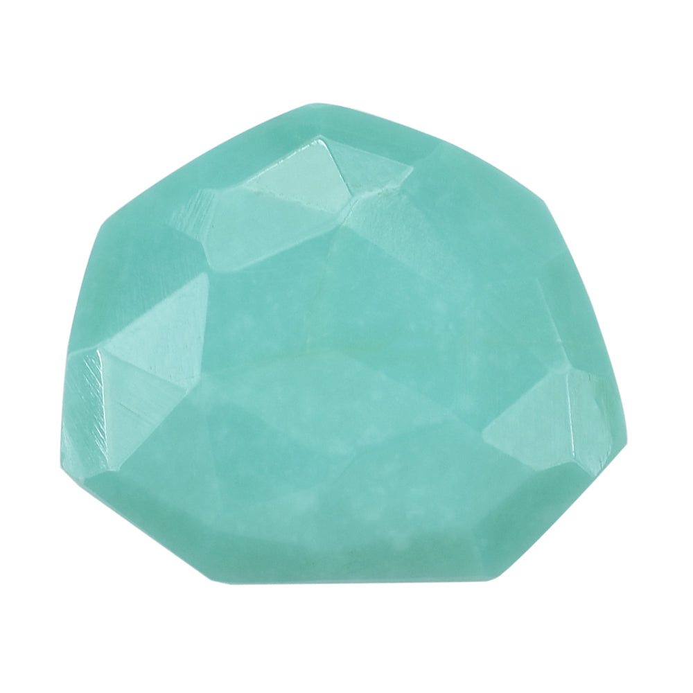 TURQUOISE ROSE CUT BRIOLETTE FANCY 14.50X12.50MM 4.70 Cts.