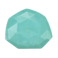 TURQUOISE ROSE CUT BRIOLETTE FANCY 14.50X12.50MM 4.70 Cts.