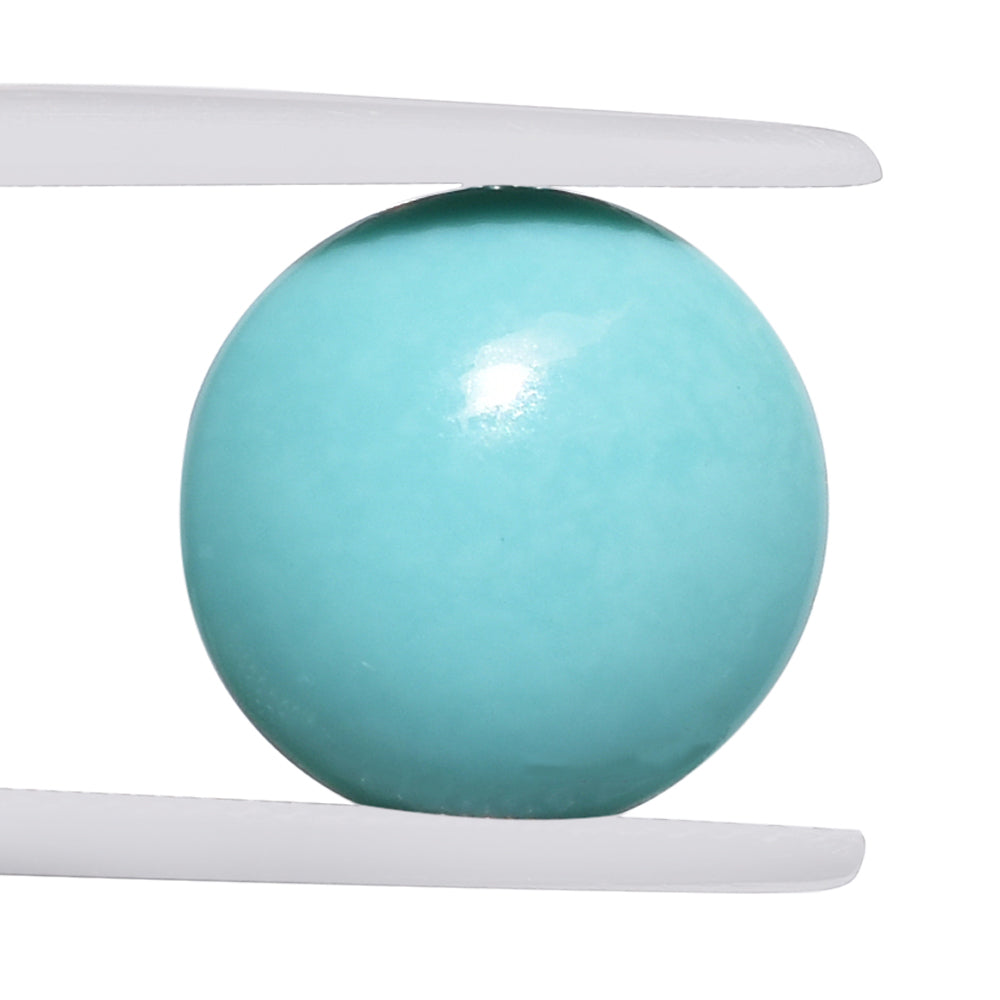 TURQUOISE LENTIL ROUND 12.00MM 4.76 Cts.