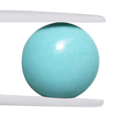 TURQUOISE LENTIL ROUND 12.00MM 4.76 Cts.