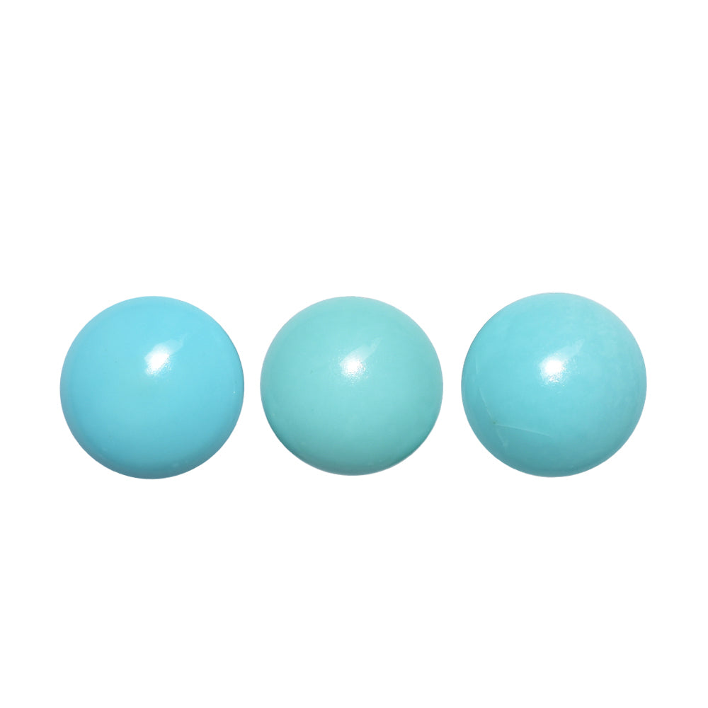 TURQUOISE LENTIL ROUND 12.00MM 4.76 Cts.