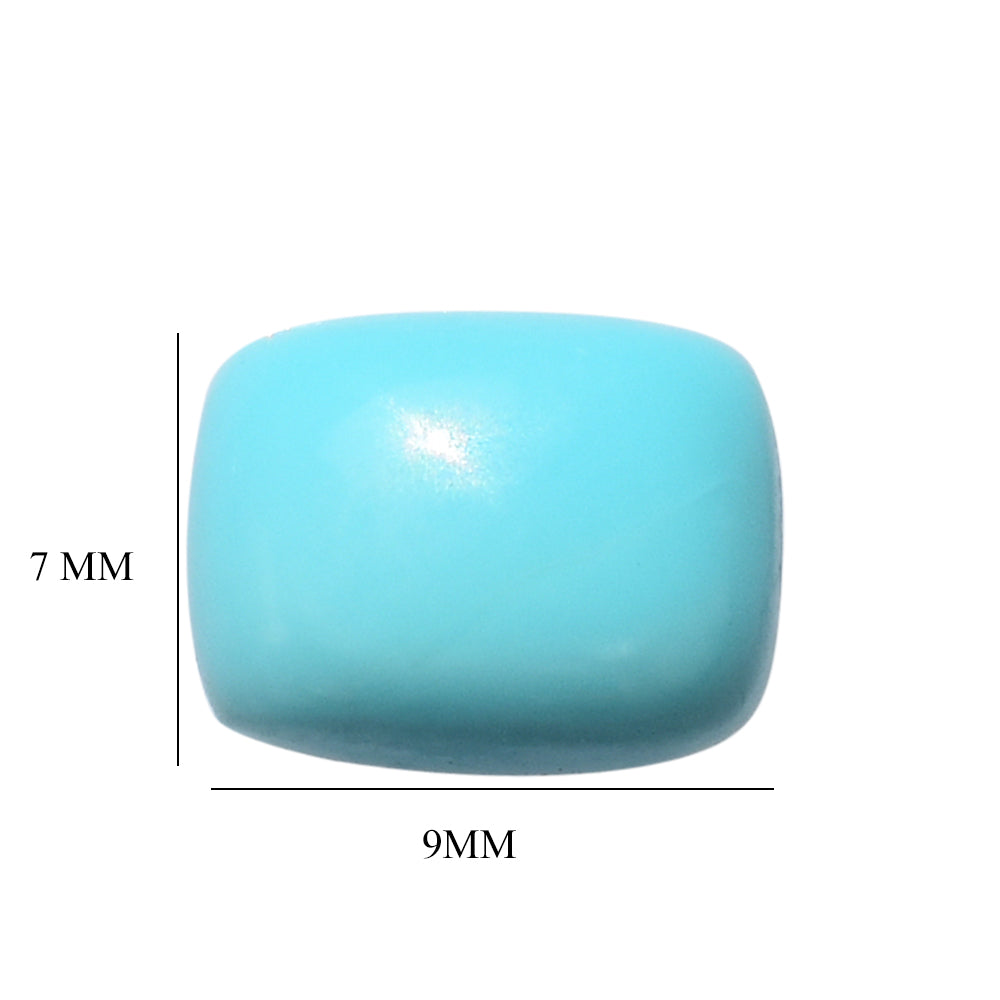 NATURAL TURQUOISE CUSHION CAB 9X7MM 1.93 Cts.