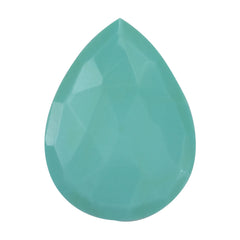 TURQUOISE ROSE CUT BRIOLETTE PEAR 20X15MM 7.15 Cts.