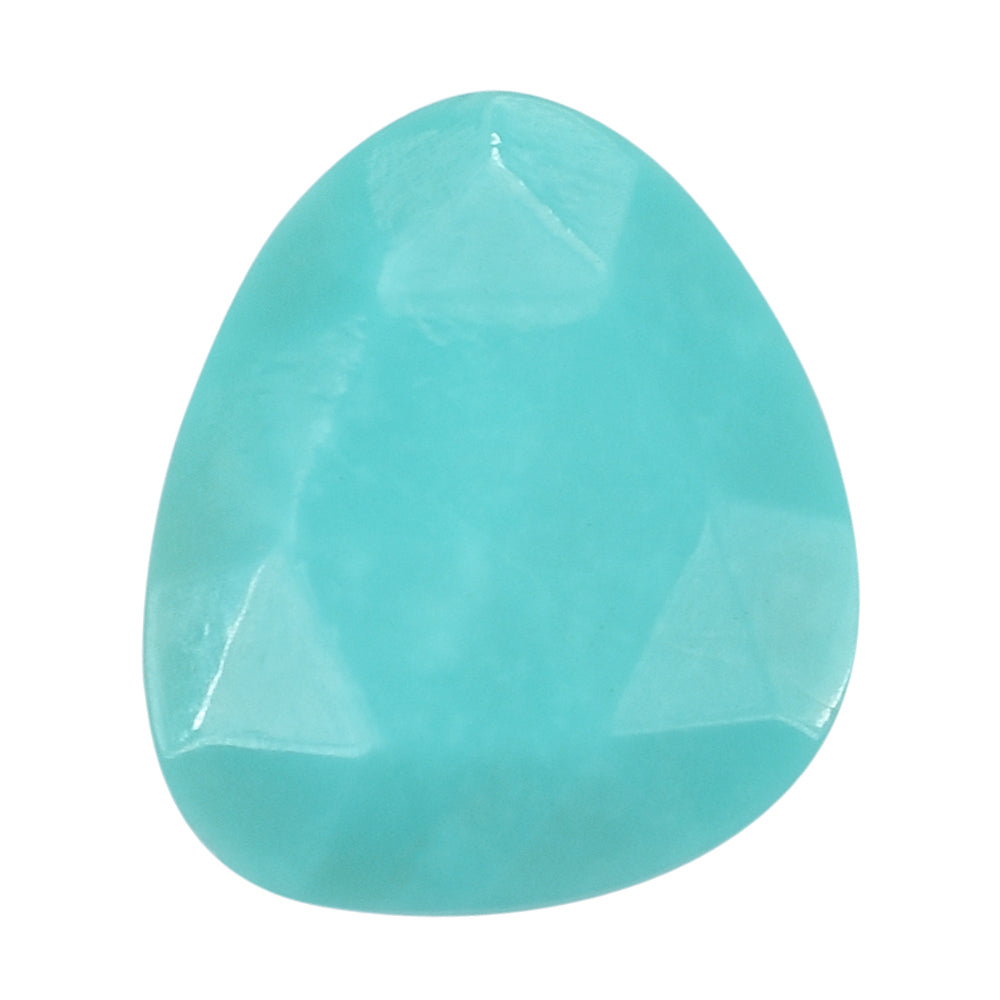 TURQUOISE ROSE CUT BRIOLETTE IRREGULAR PEAR 14X12MM 4.53 Cts.