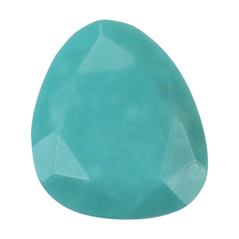 TURQUOISE ROSE CUT BRIOLETTE IRREGULAR PEAR 14X12MM 4.53 Cts.