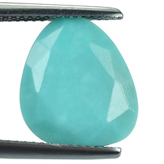 TURQUOISE ROSE CUT BRIOLETTE IRREGULAR PEAR 14X12MM 4.53 Cts.