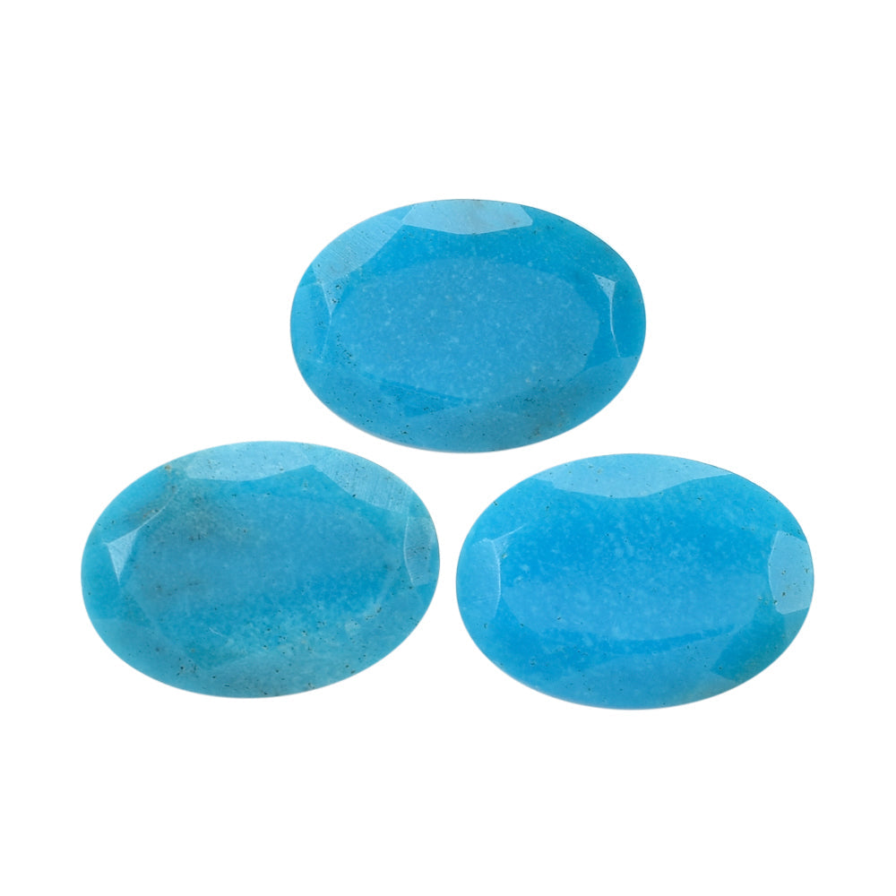 NATURAL TURQUOISE CUT OVAL 14X10MM 5.38 Cts.