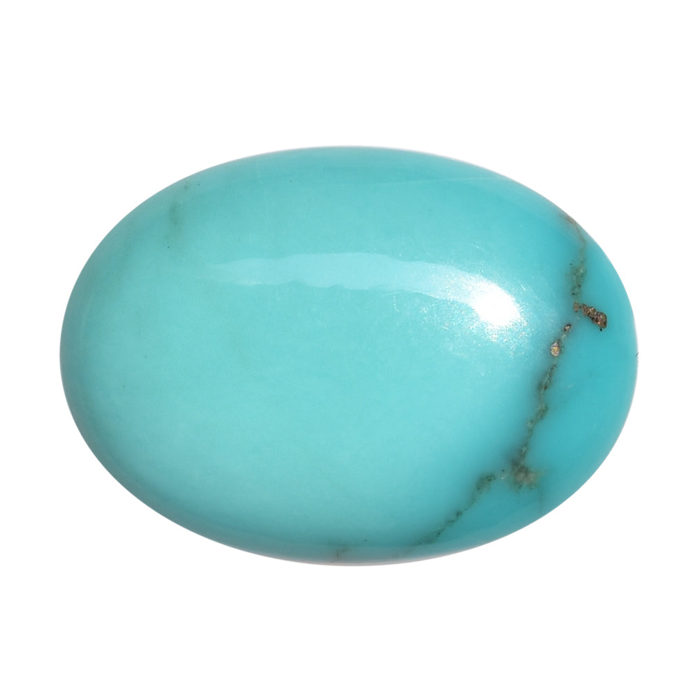 NATURAL TURQUOISE OVAL CAB 25X18MM 18.80 Cts.