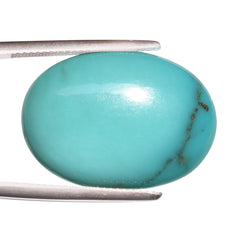 NATURAL TURQUOISE OVAL CAB 25X18MM 18.80 Cts.