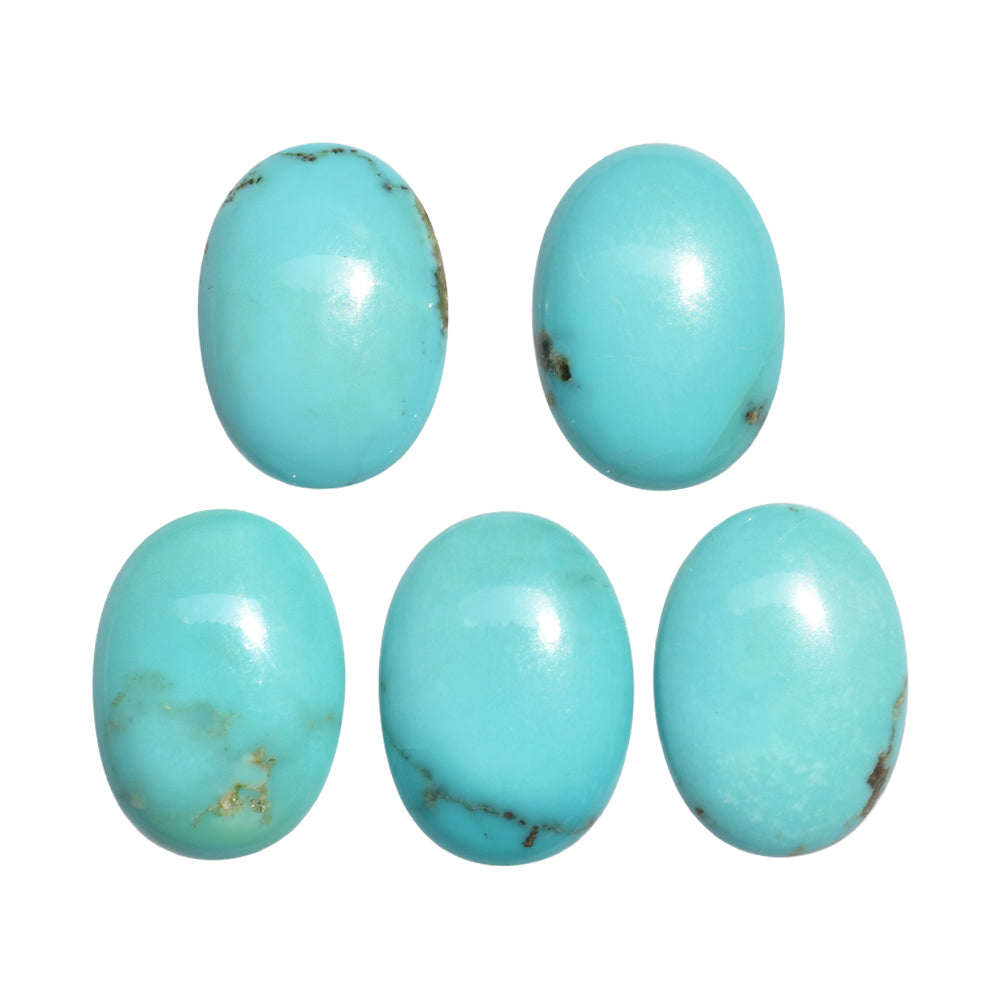 NATURAL TURQUOISE OVAL CAB 25X18MM 18.80 Cts.