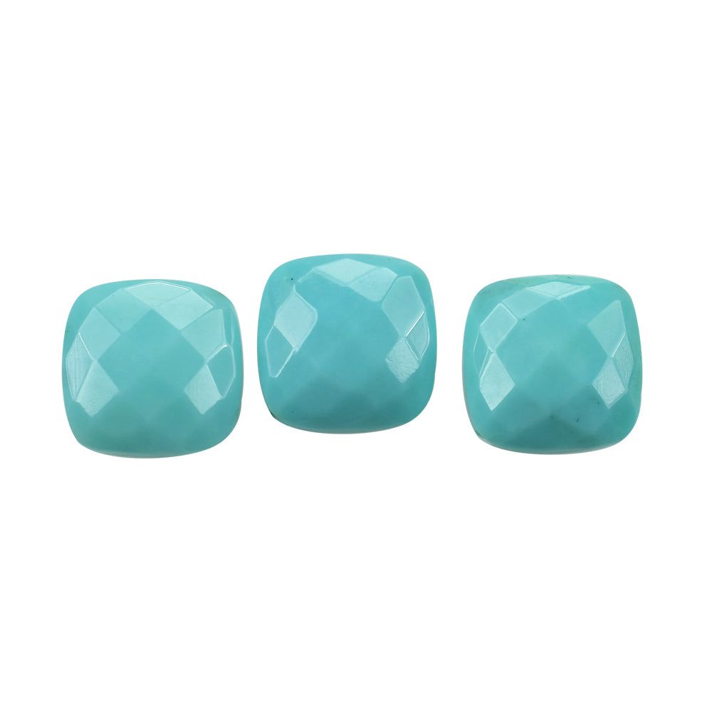 TURQUOISE BRIOLETTE CUSHION (FULL DRILL) 10MM 3.93 Cts.