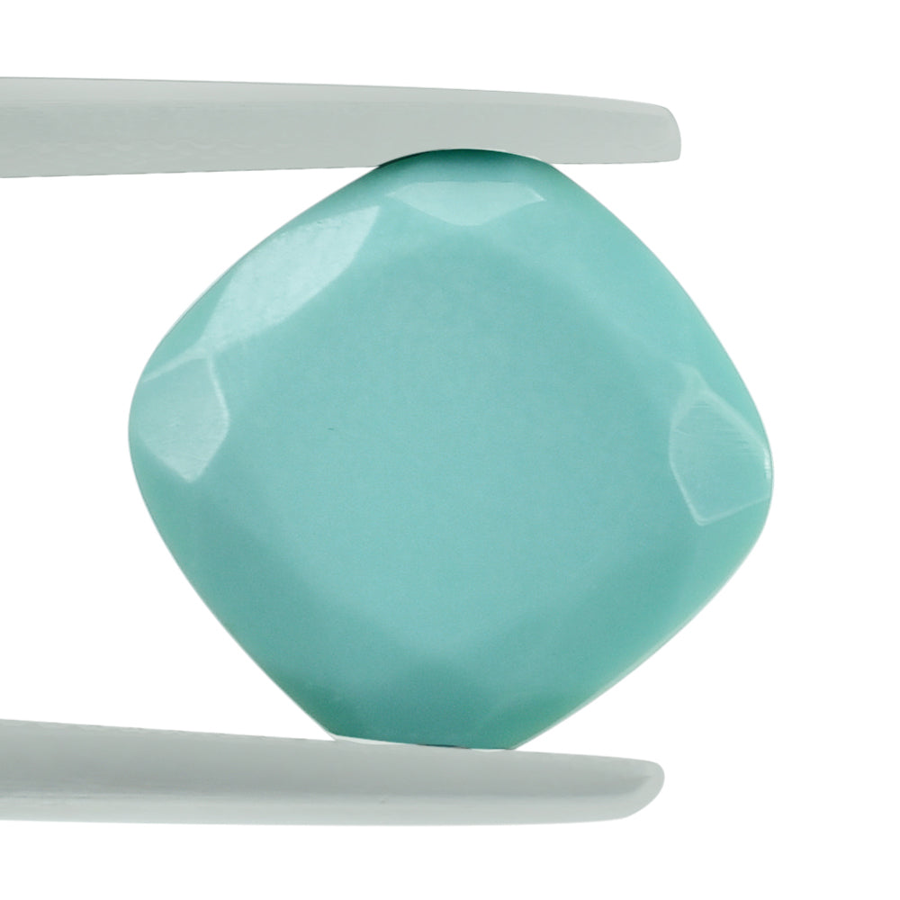 TURQUOISE CUT CUSHION (FLAT) 12MM 5.80 Cts.