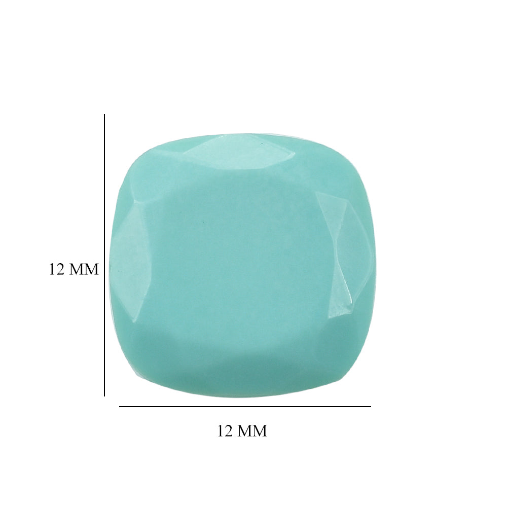 TURQUOISE CUT CUSHION (FLAT) 12MM 5.80 Cts.