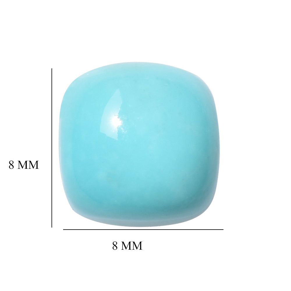 TURQUOISE CUSHION CAB 8MM 1.93 Cts.