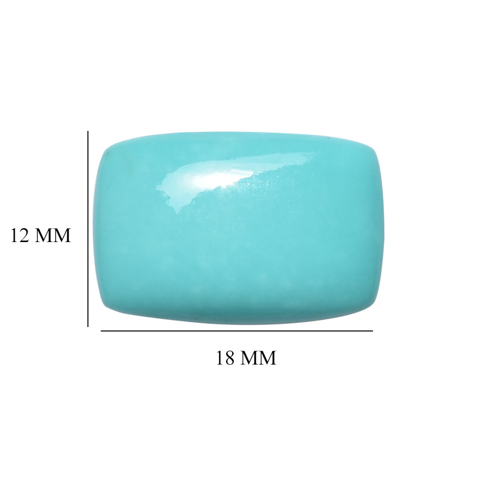 TURQUOISE CUSHION CAB 18X12MM 7.50 Cts.