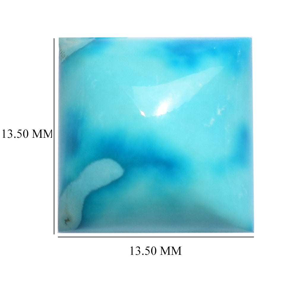 NATURAL TURQUOISE SQUARE CAB 13.50MM 11.90 Cts.