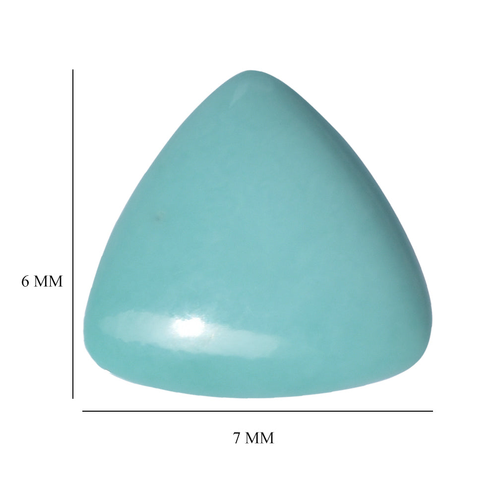 TURQUOISE TRILLION CAB 16MM 7.34 Cts.
