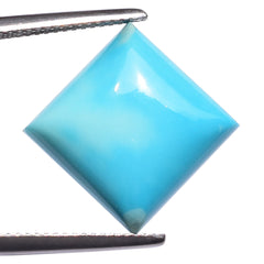 NATURAL TURQUOISE SQUARE CAB 14MM 10.74 Cts.