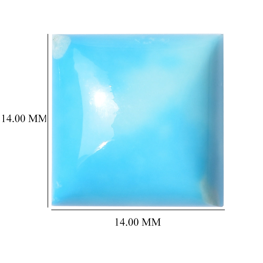 NATURAL TURQUOISE SQUARE CAB 14MM 10.74 Cts.