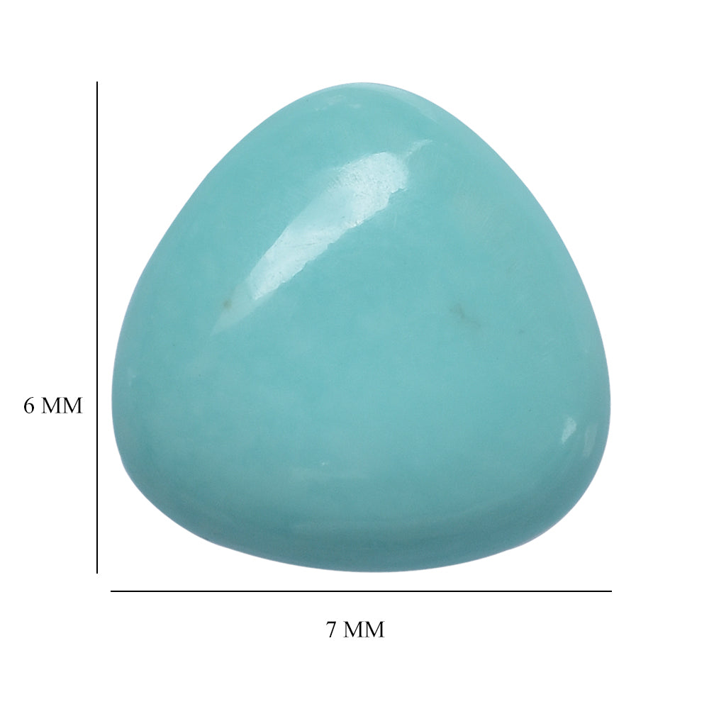 TURQUOISE TRILLION CAB 15MM 6.23 Cts.