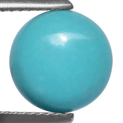TURQUOISE ROUND CAB (FLAT) 10MM 2.71 Cts.