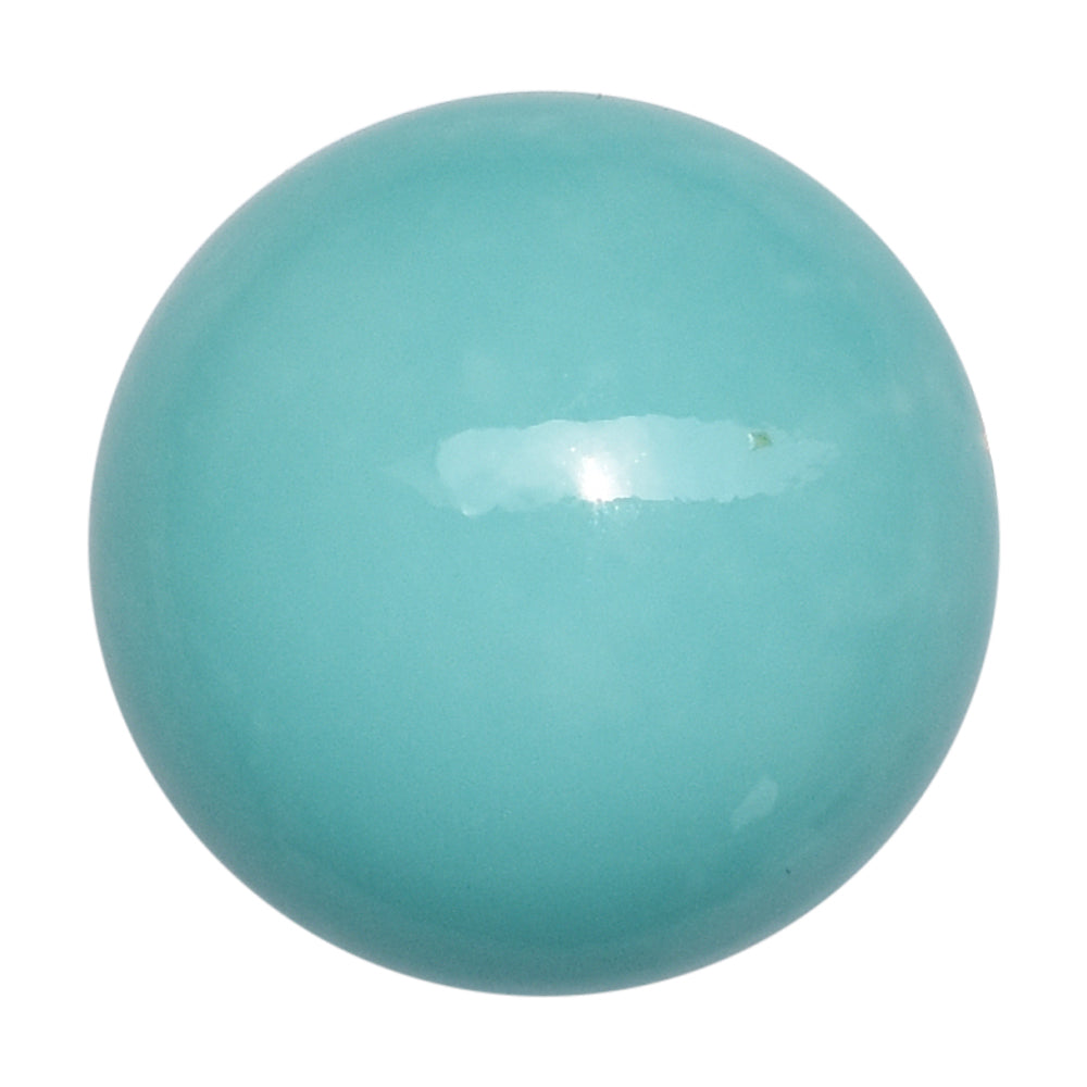 TURQUOISE ROUND CAB (FLAT) 12MM 4.71 Cts.