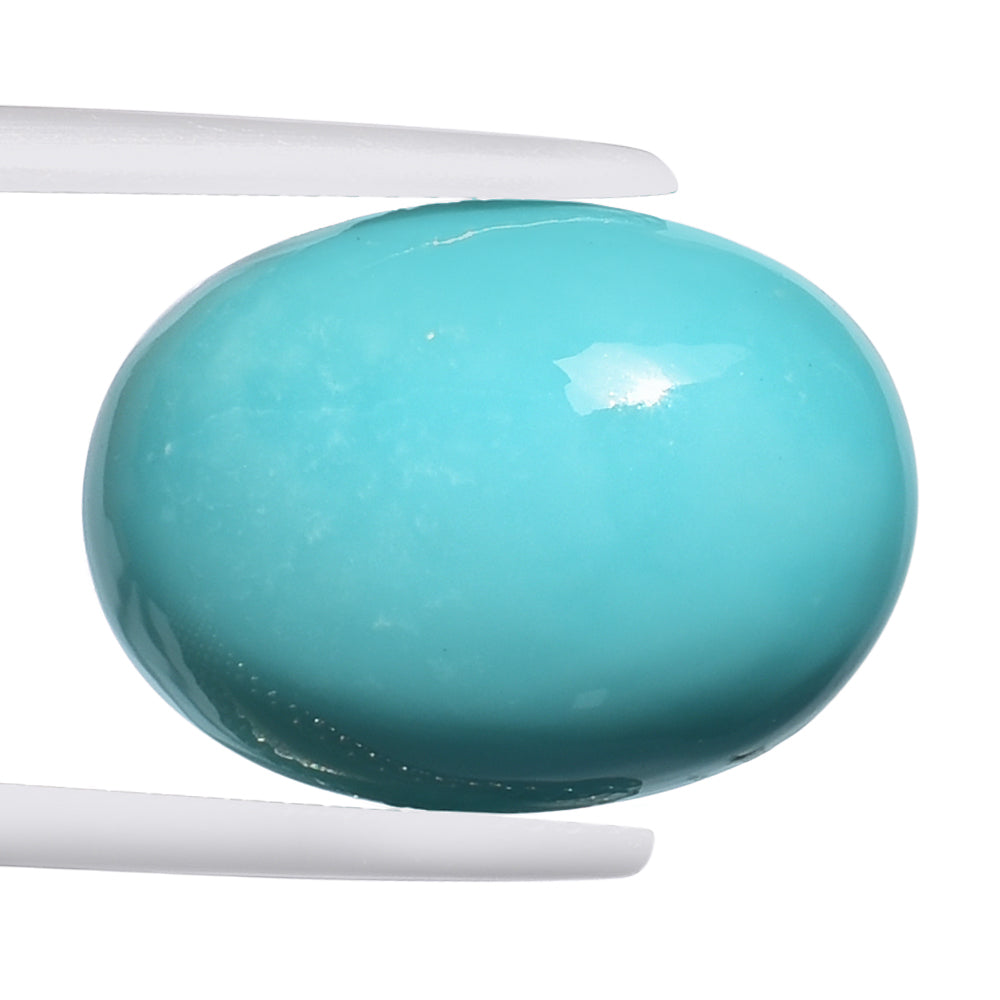 TURQUOISE OVAL CAB (BLUE) 18X13MM 11.79 Cts.