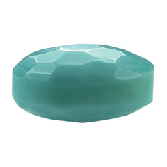 TURQUOISE IRREGULAR CUT BRIOLETTE OVAL 12X10MM 4.60 Cts.