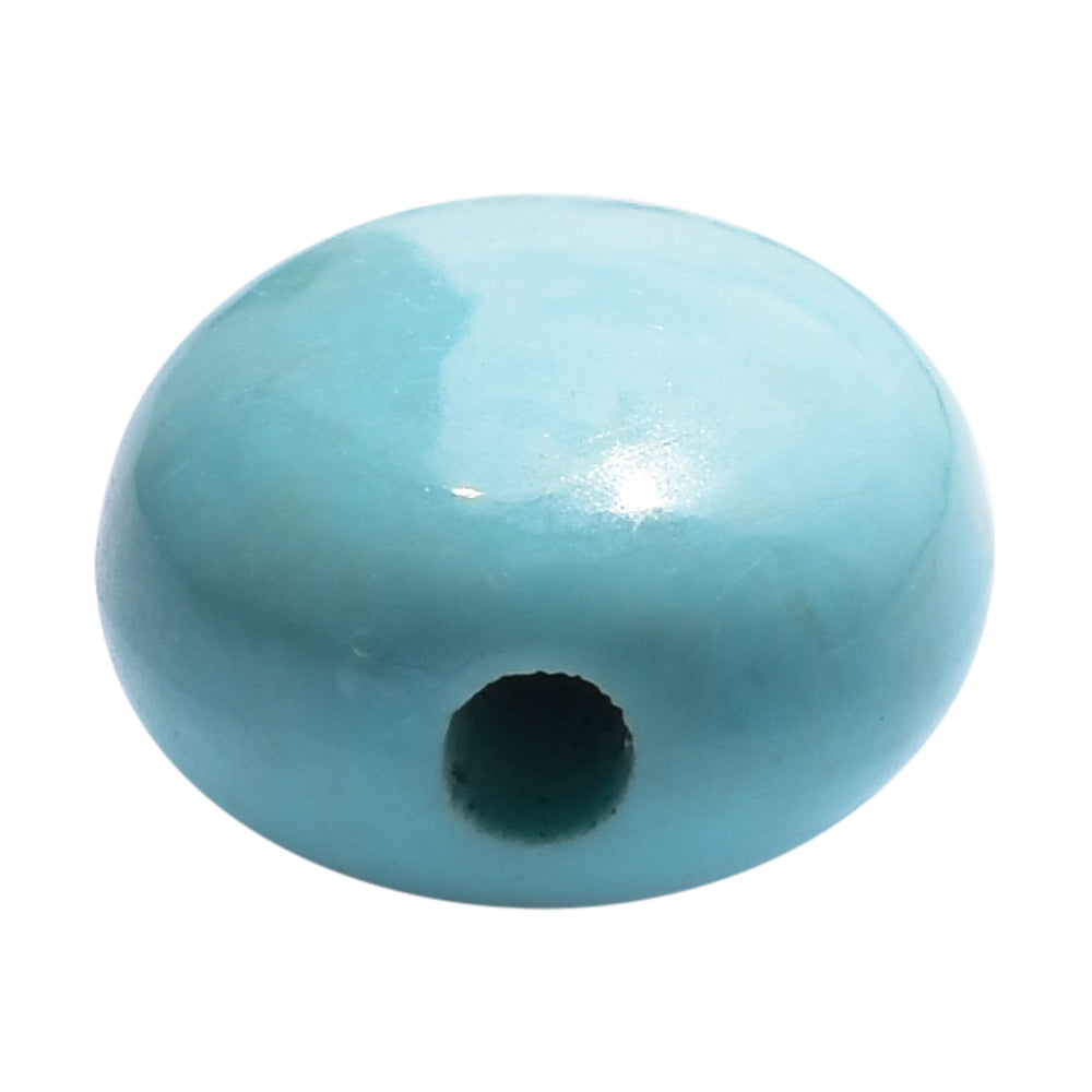 TURQUOISE LENTIL OVAL (H/D) 12X10MM 4.93 Cts.