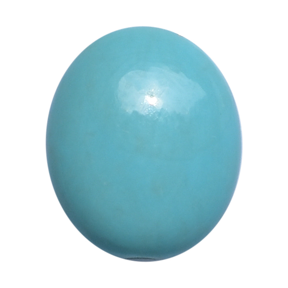 TURQUOISE LENTIL OVAL (H/D) 12X10MM 4.93 Cts.