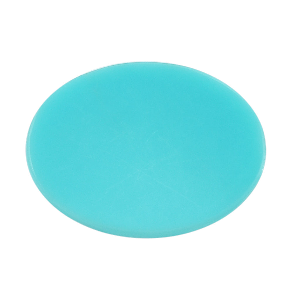 TURQUOISE CHECKER OVAL CAB 9X7MM 1.23 Cts.