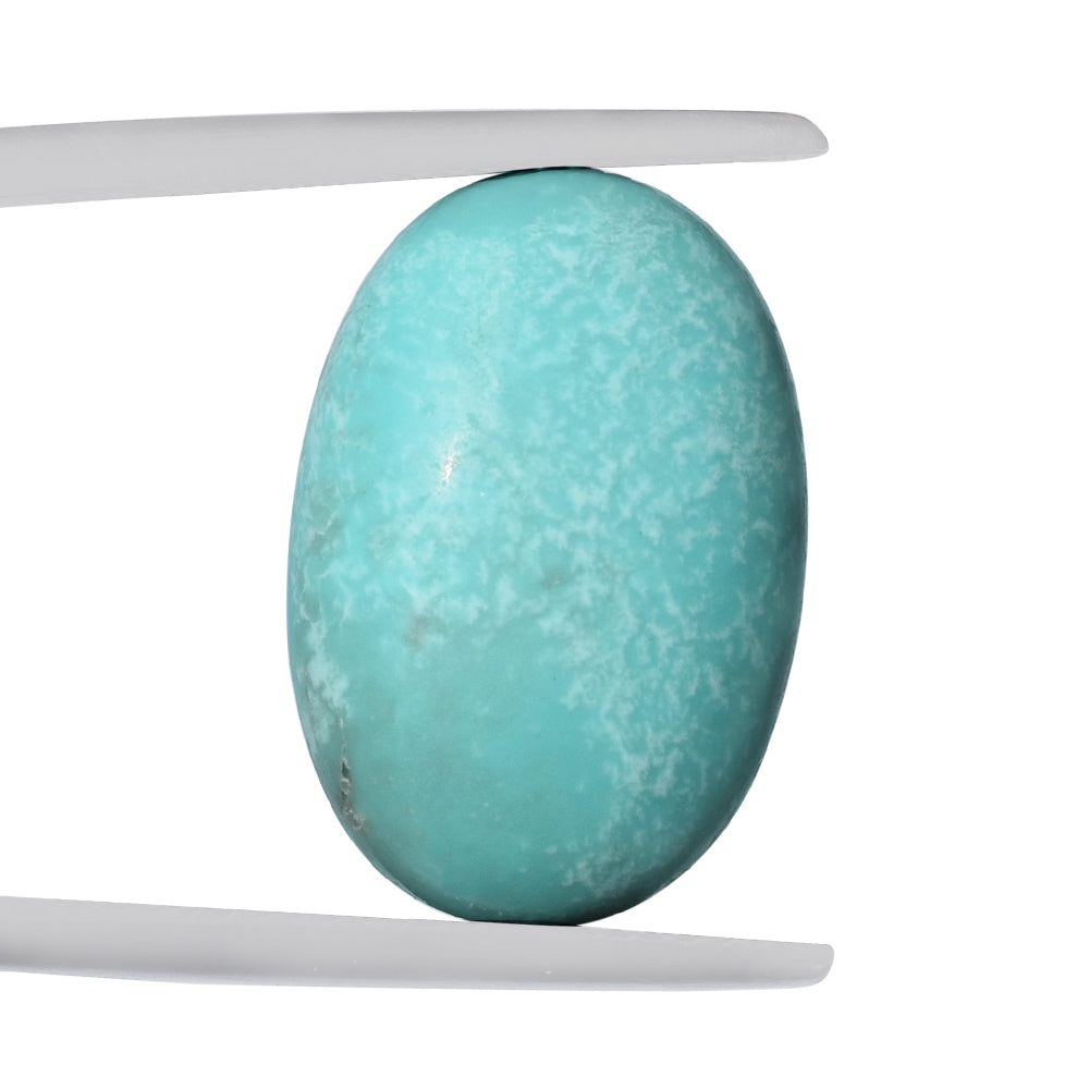 MEXICAN TURQUOISE OVAL CAB (WITH MATRIX PYRITE) 19X13MM 9.27 Cts.