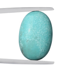 MEXICAN TURQUOISE OVAL CAB (WITH MATRIX PYRITE) 19X13MM 9.27 Cts.