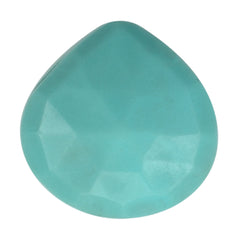 TURQUOISE ROSE CUT BRIOLETTE HEART (FULL DRILL) 8MM 1.98 Cts.