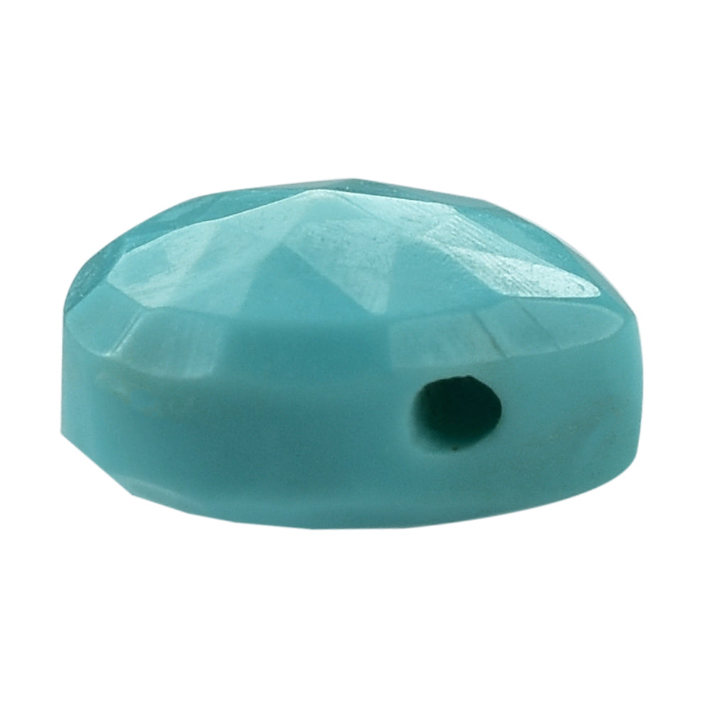 TURQUOISE ROSE CUT BRIOLETTE HEART (FULL DRILL) 8MM 1.98 Cts.