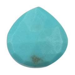 TURQUOISE ROSE CUT BRIOLETTE HEART (FULL DRILL) 8MM 1.98 Cts.