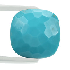 TURQUOISE IRREGULAR CUT CUSHION CAB (H/D) 14MM 8.15 Cts.