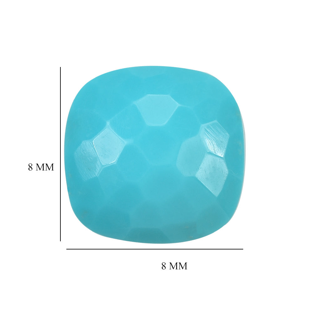 TURQUOISE IRREGULAR CUT CUSHION CAB (H/D) 14MM 8.15 Cts.