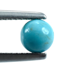 TYRON TURQUOISE PLAIN BALLS (FULL DRILL 0.80) (WITH BROWN MATRIX) 5.50MM 1.02 Cts.